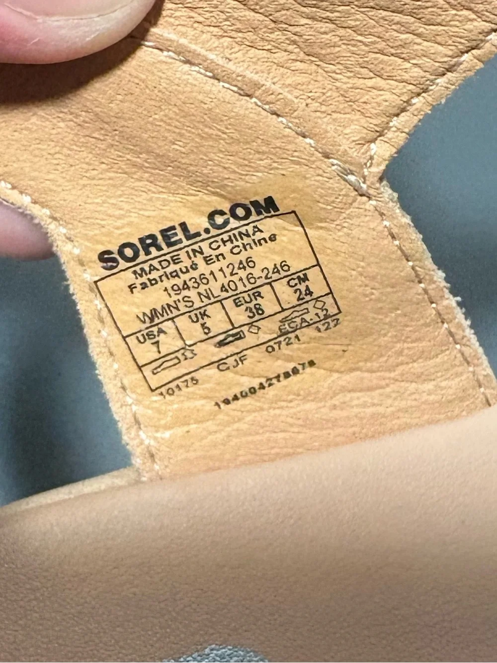 SOREL Cameron Leather Flatform Sandals